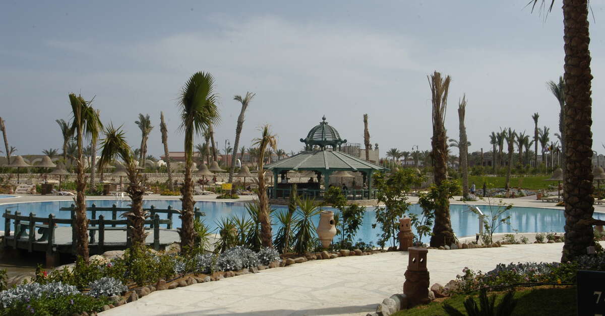Een foto van het zwembad bij Parrotel Aquapark Resort