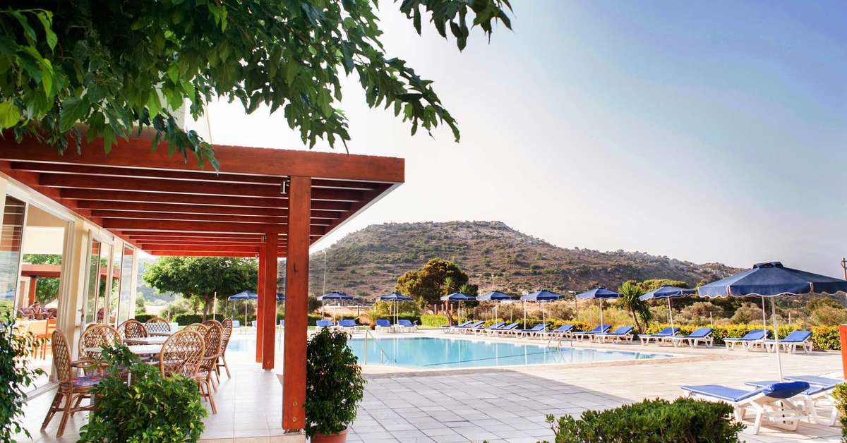 Ein Foto vom Pool im Zoes Hotel