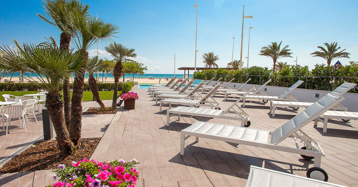 Een foto van het terras bij RH Bayren Hotel & Spa