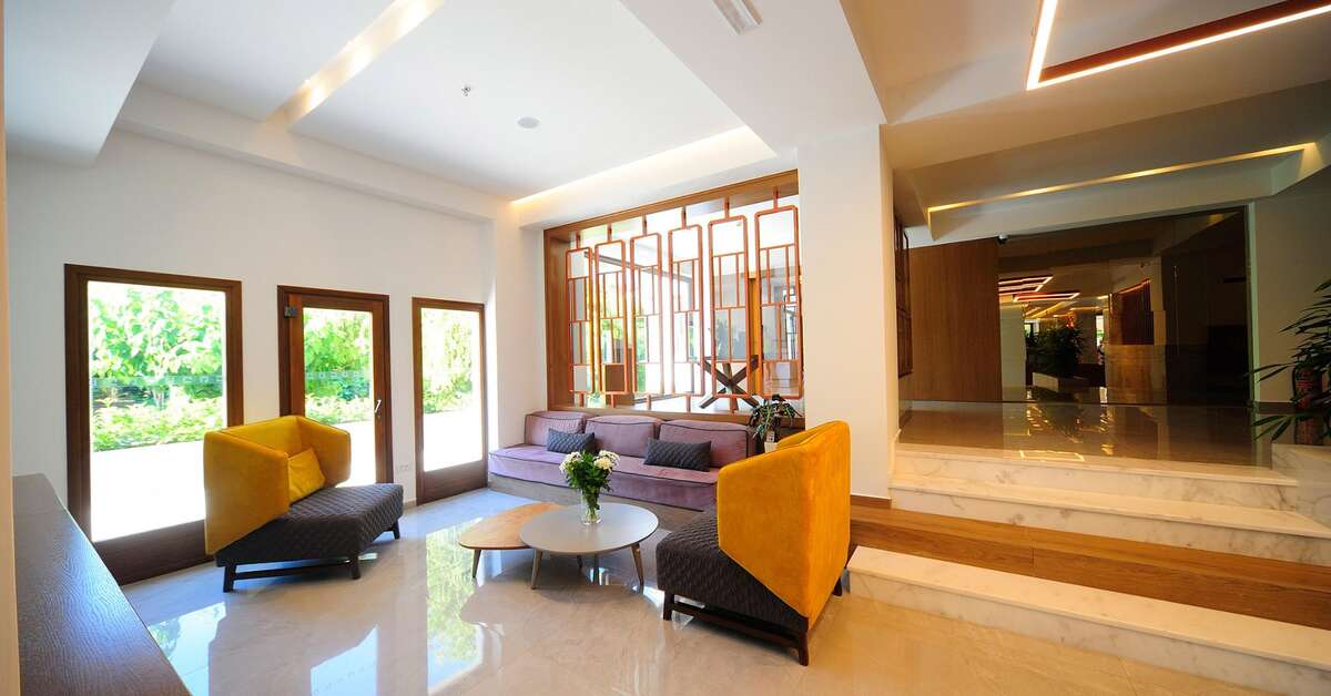 Een foto van het interieur van Atrium Ambiance Hotel