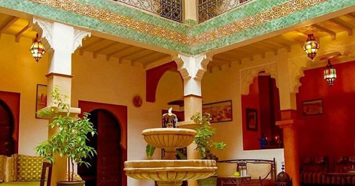 Een foto van het interieur van Riad Errabii