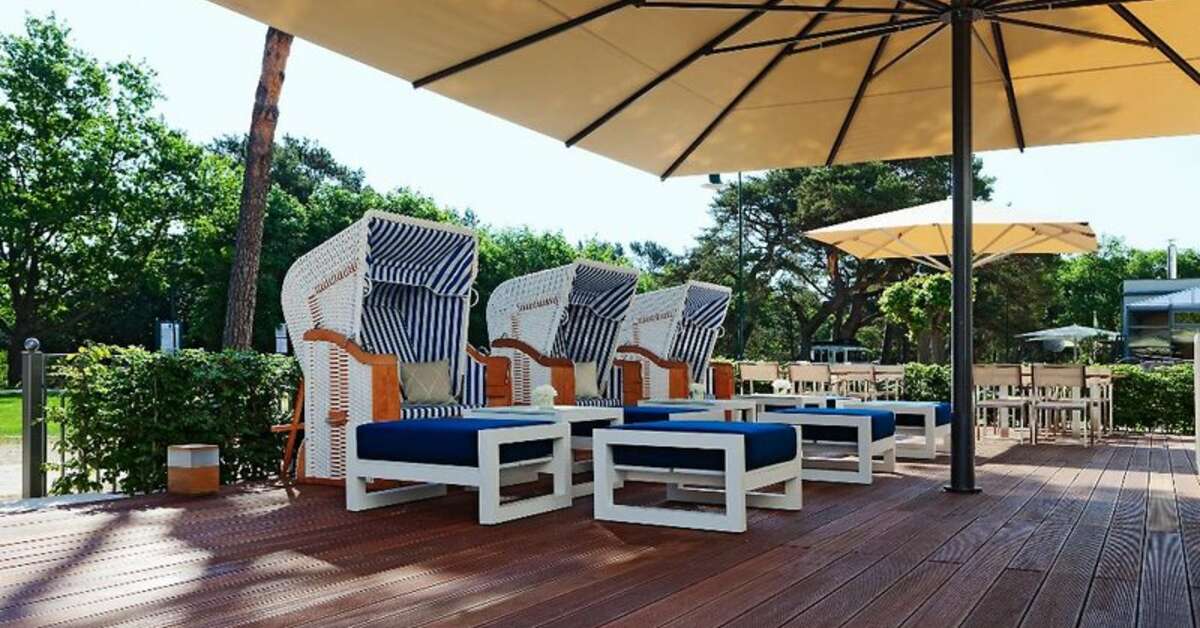 Een foto van het terras bij Steigenberger Grandhotel & Spa Heringsdorf