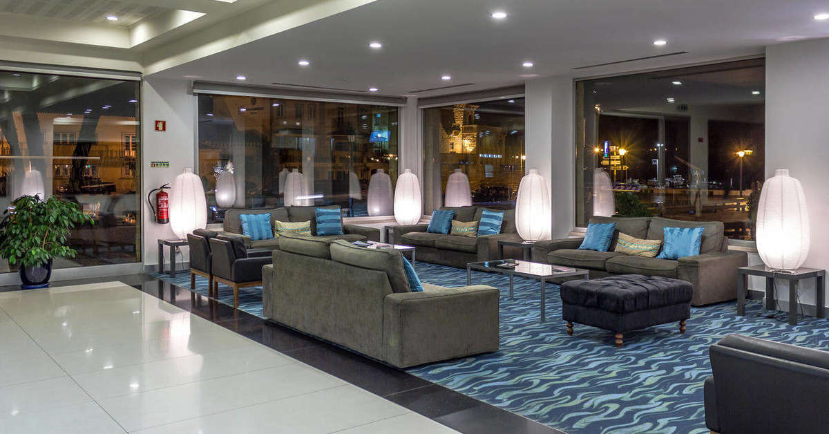 Een foto van het interieur van Hotel Baia