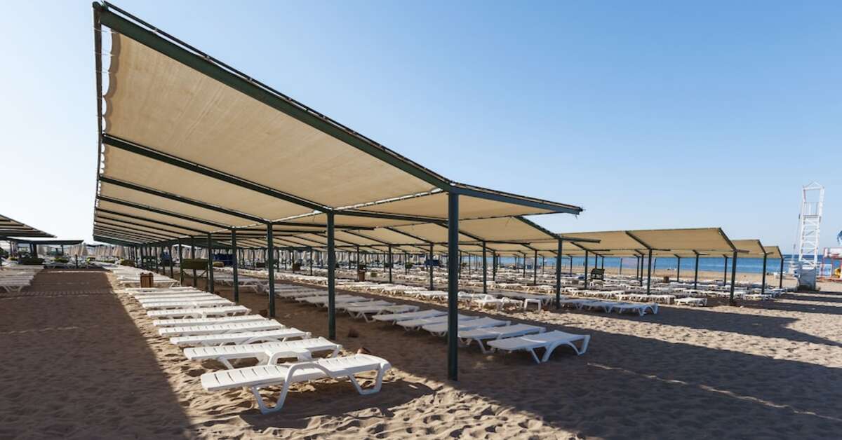 Ein Foto vom Strand beim Hotel Sultan of Side