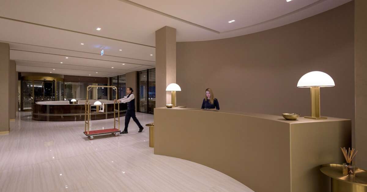 Een foto van het interieur van Amarande Hotel