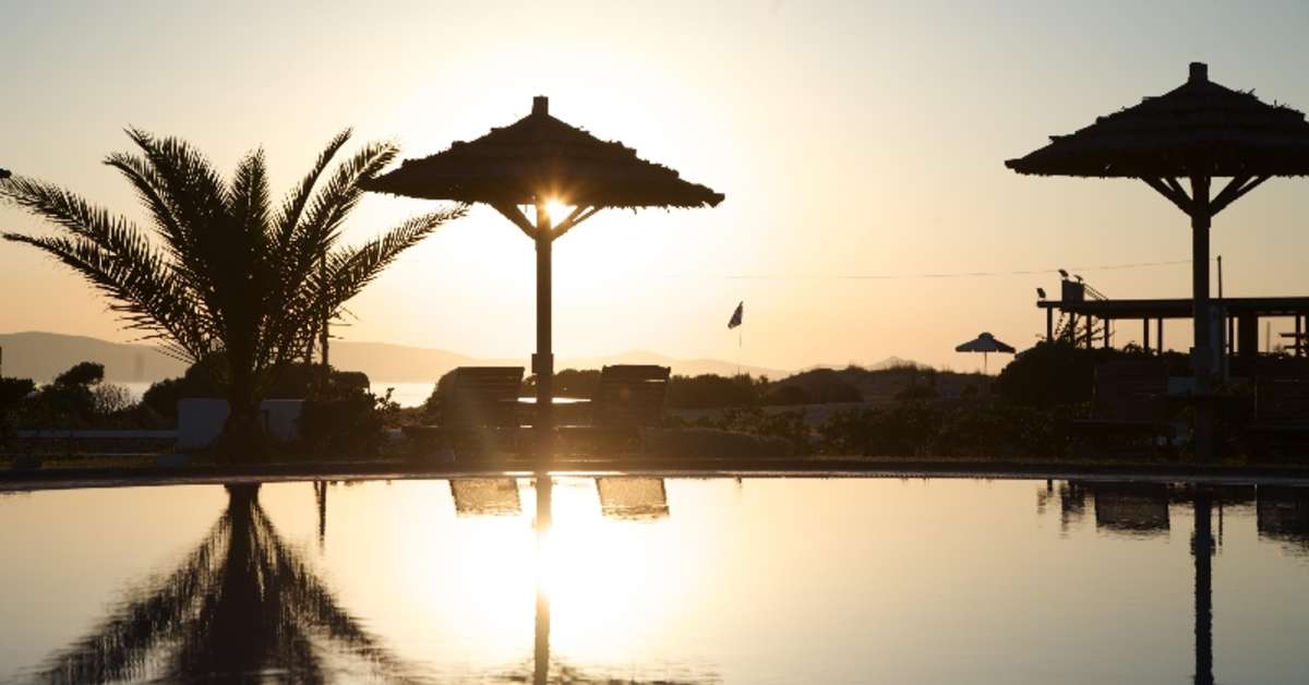 Een foto van het zwembad bij Plaza Beach Hotel