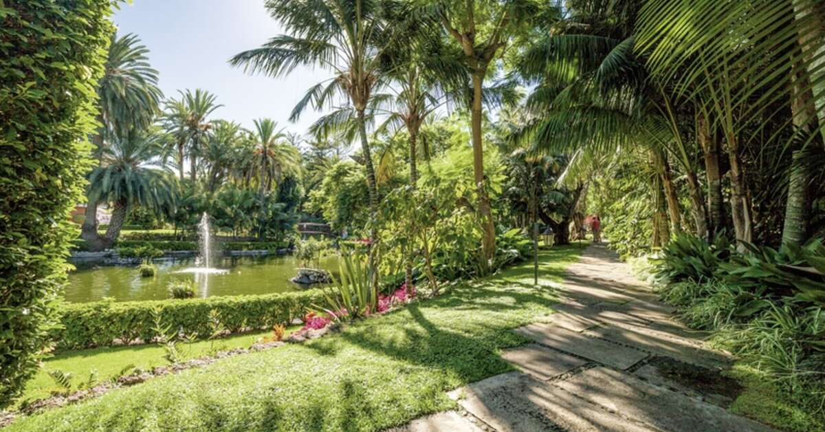 Ein Foto von der Terrasse im Hotel Botanico & The Oriental Spa Garden