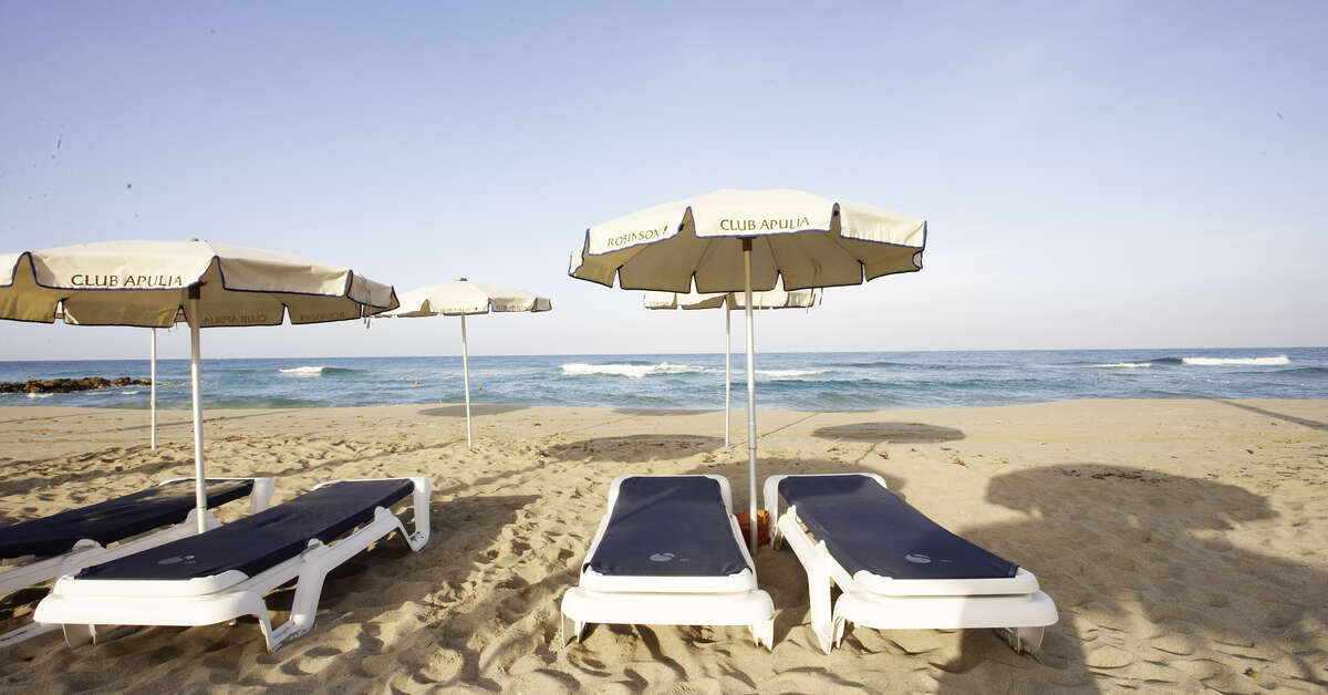 Een foto van het strand bij Robinson Club Apulia