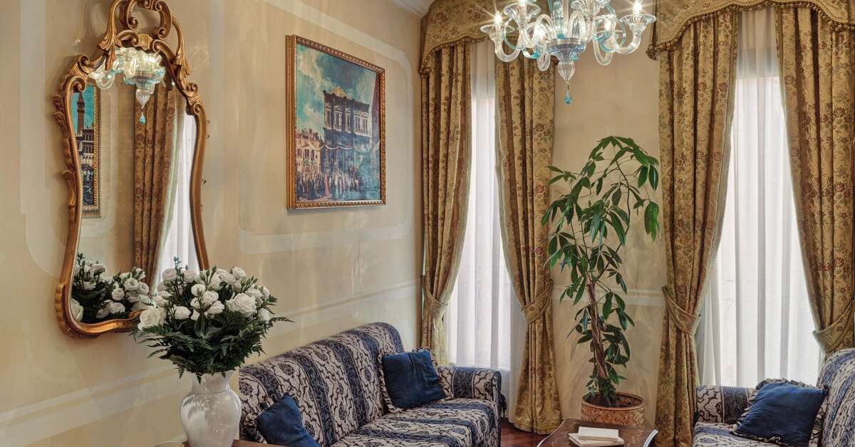 Een foto van het interieur van Antica Locanda Al Gambero