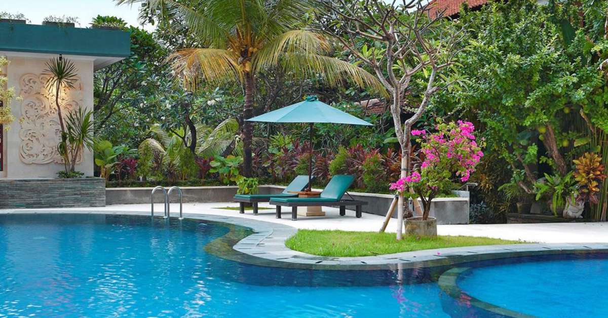 Een foto van het zwembad bij Vila Shanti Beach Hotel