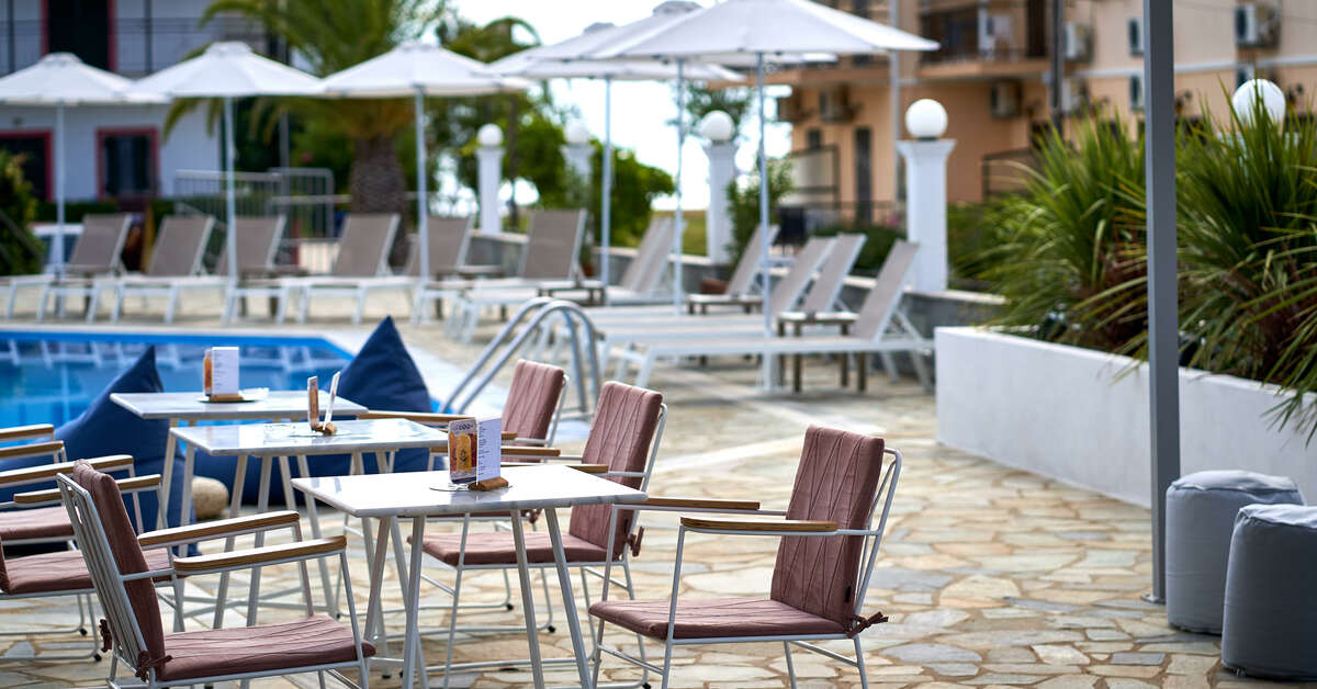 Een foto van het terras bij Seaside Resorts