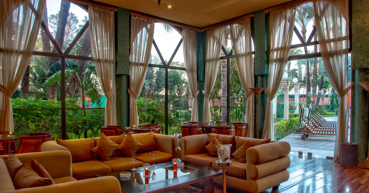 Een foto van het interieur van Royal Mirage Deluxe Hotel