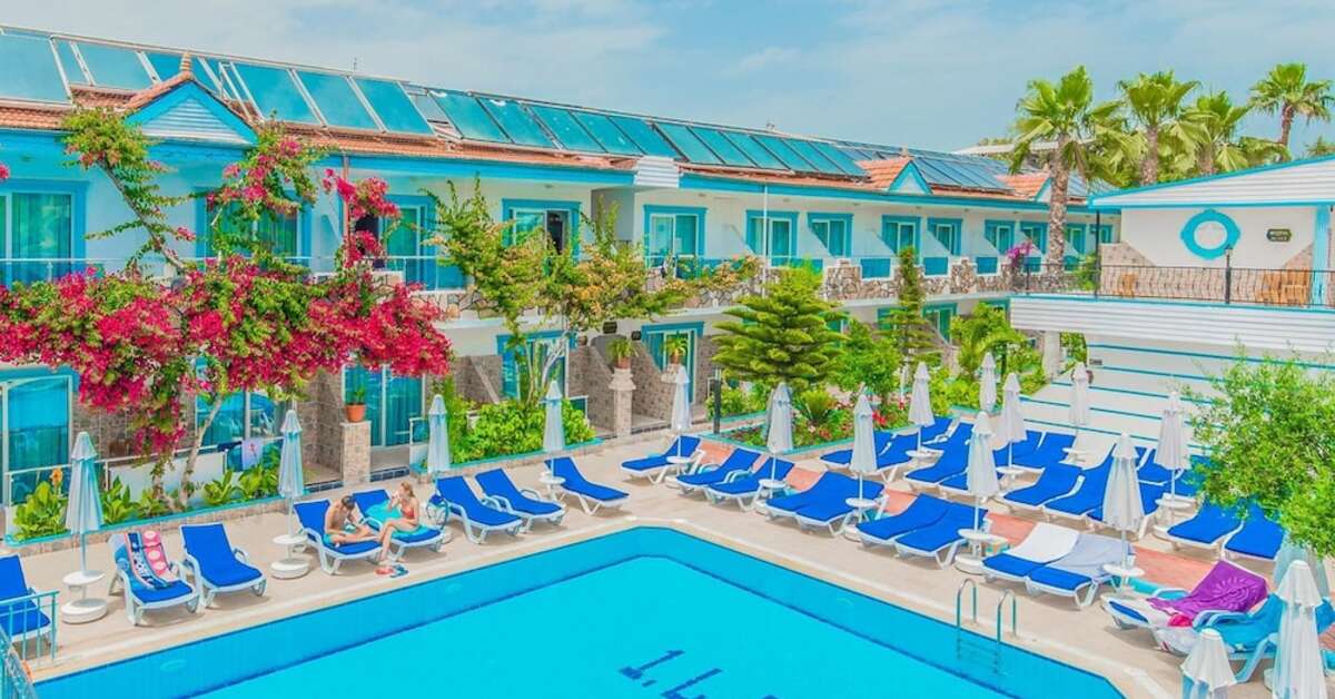 Ein Foto vom Pool im Side Sunberk Hotel