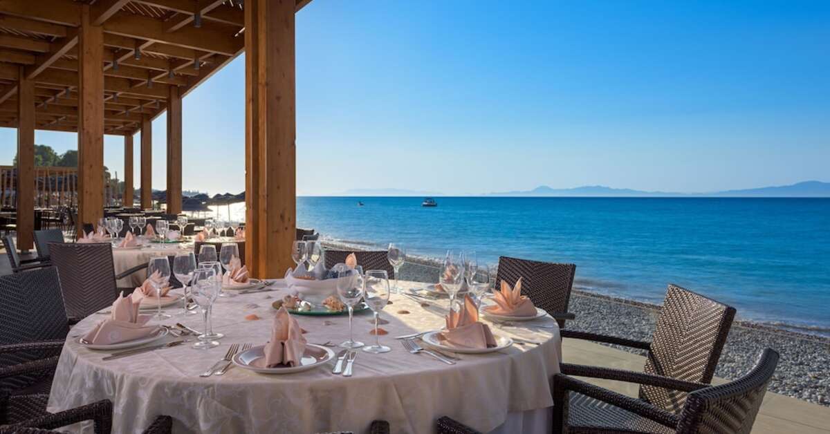 Een foto van de faciliteiten bij Avra Beach Resort Hotel & Bungalows