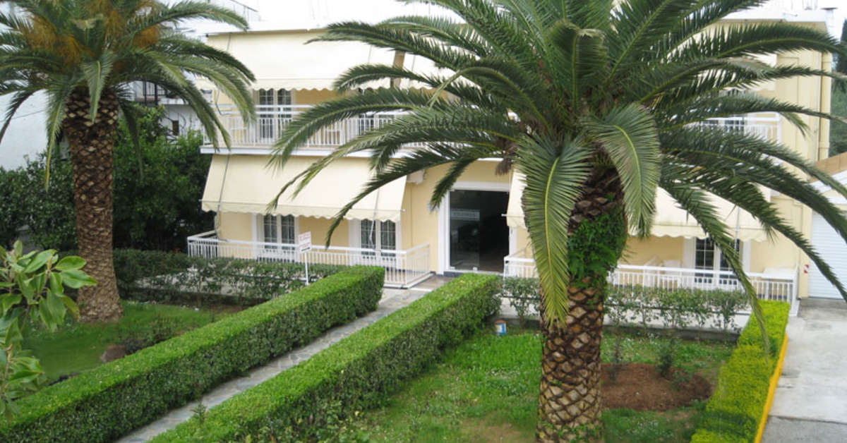 Een foto van de buitenkant van Filippas Appartementen