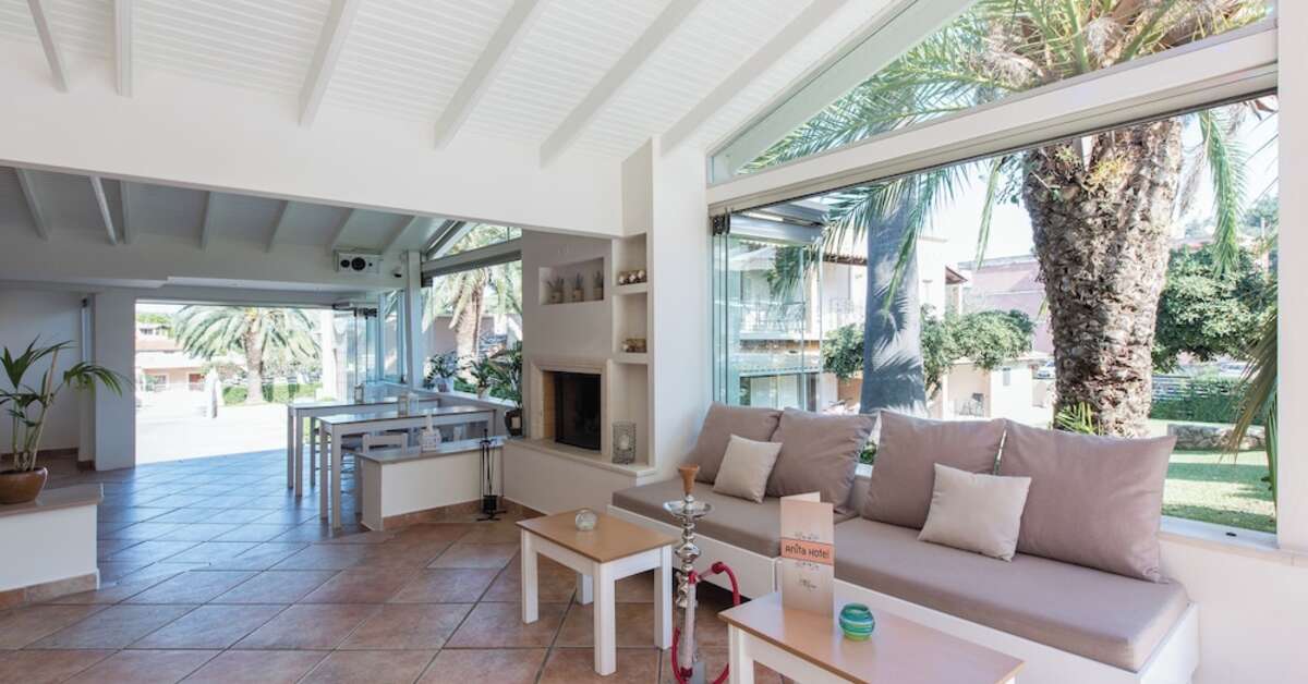 Een foto van het interieur van Hotel Anita Corfu