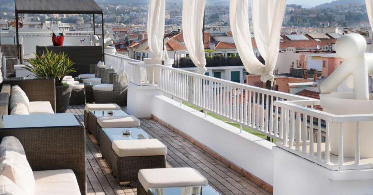 Ein Foto von der Terrasse im Splendid Hotel & Spa