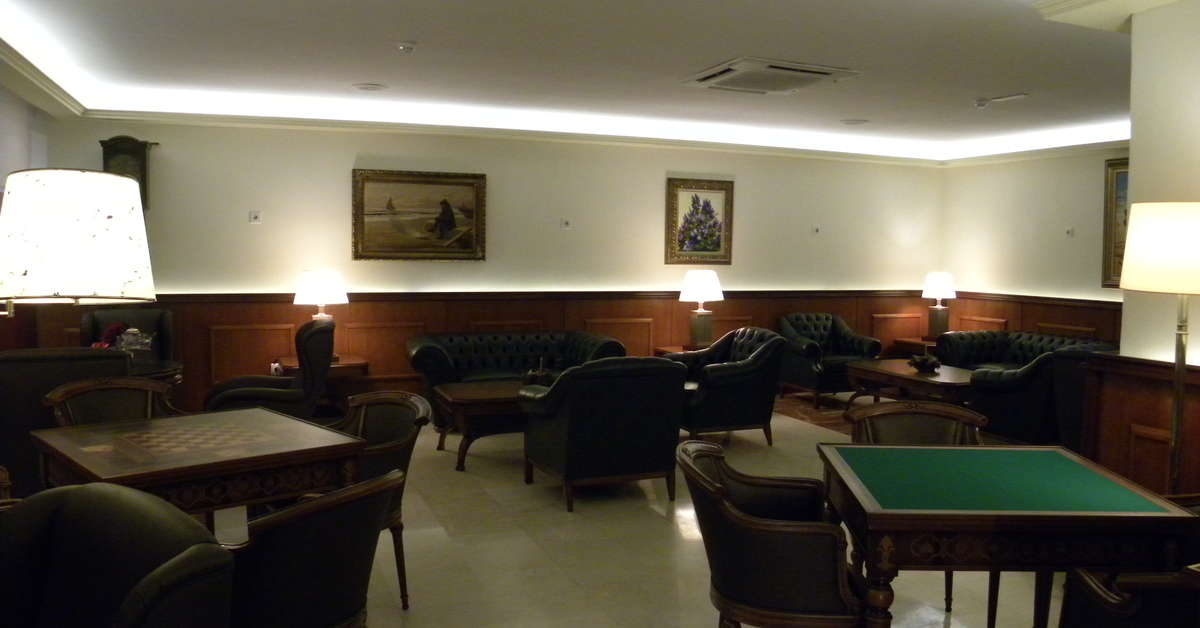 Een foto van het interieur van Les Dunes Comodoro