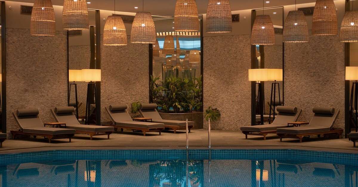 Een foto van het zwembad bij Miramare Beach Hotel