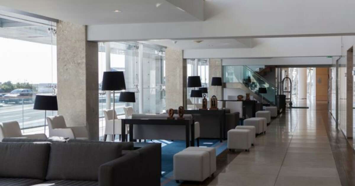 Een foto van het interieur van Hotel Marina Atlantico