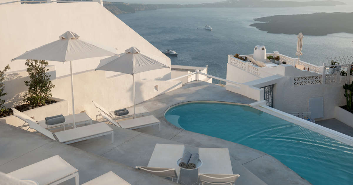 Ein Foto vom Pool im Senses Boutique Hotel & Luxury Suites