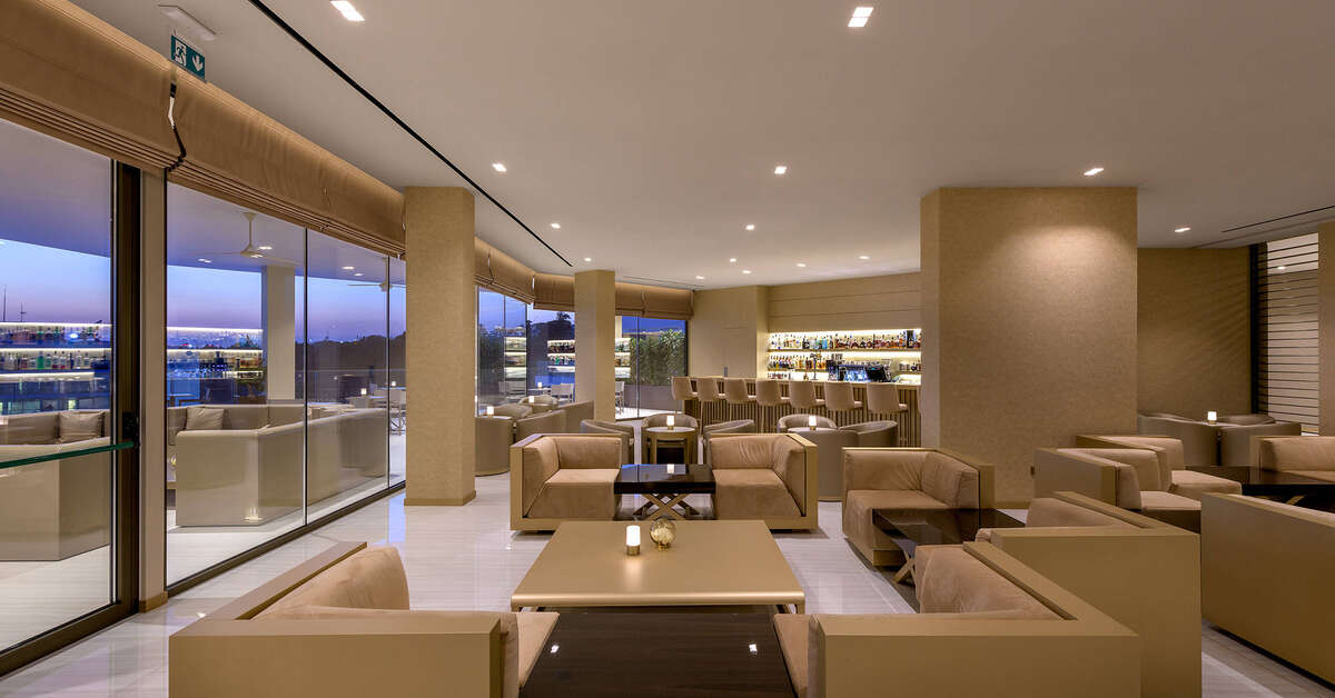 Een foto van het interieur van Amarande Hotel