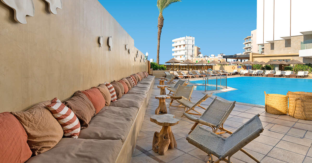 Ein Foto vom Pool im Blue Sky City Beach Hotel