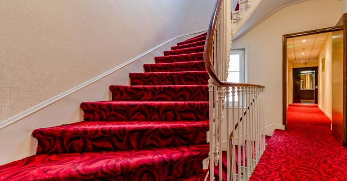 Een foto van het interieur van Hotel Belta