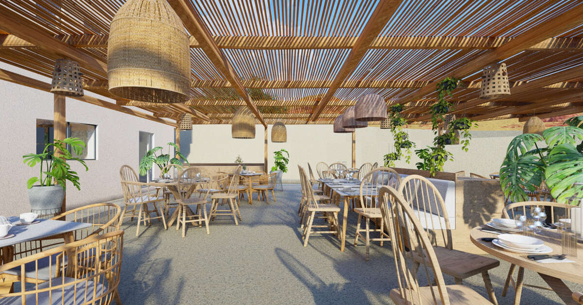 Een foto van het terras bij The Nest Resort