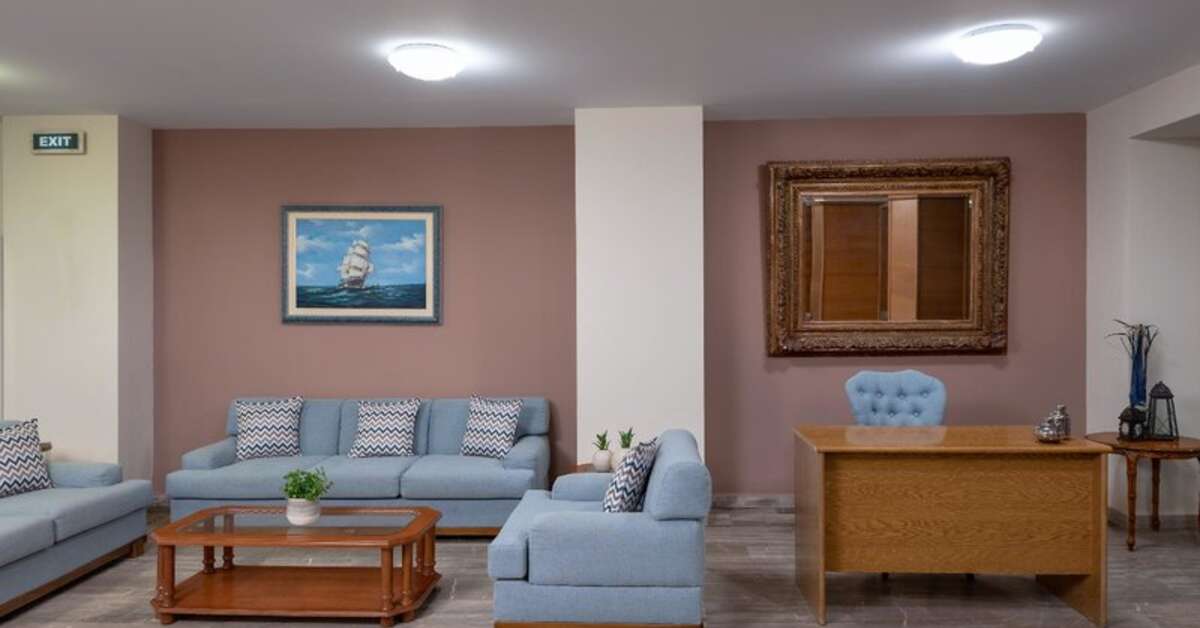 Een foto van het interieur van Hotel Marilena