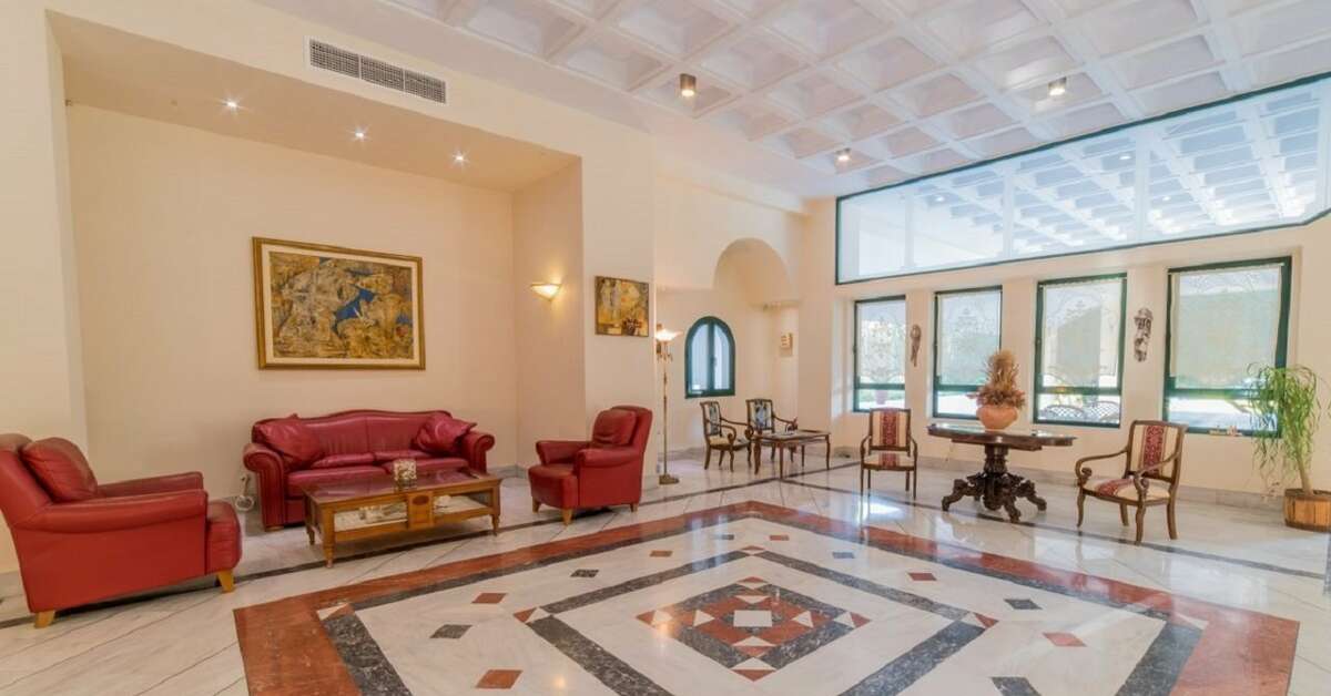 Een foto van het interieur van Ilaria Hotel