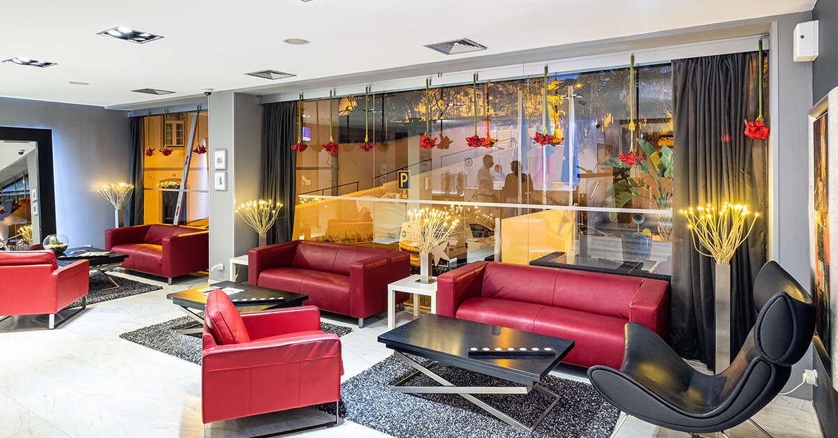 Een foto van het interieur van Rocamar Exclusive Hotel & Spa