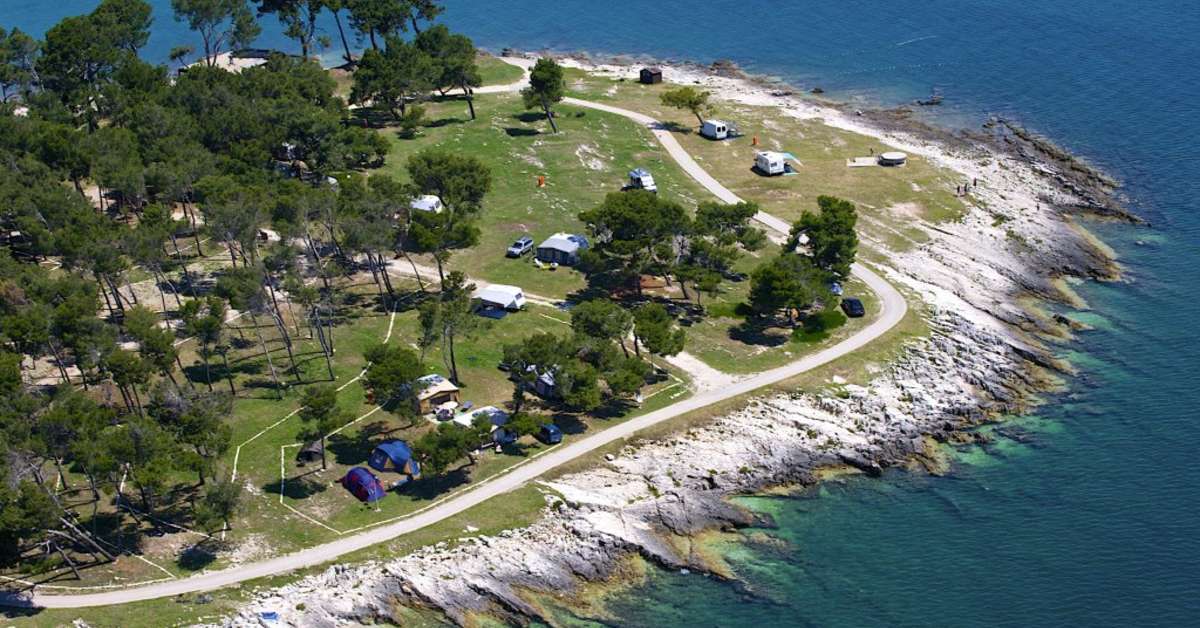 Een foto van een overzicht van Camping Arena Medulin