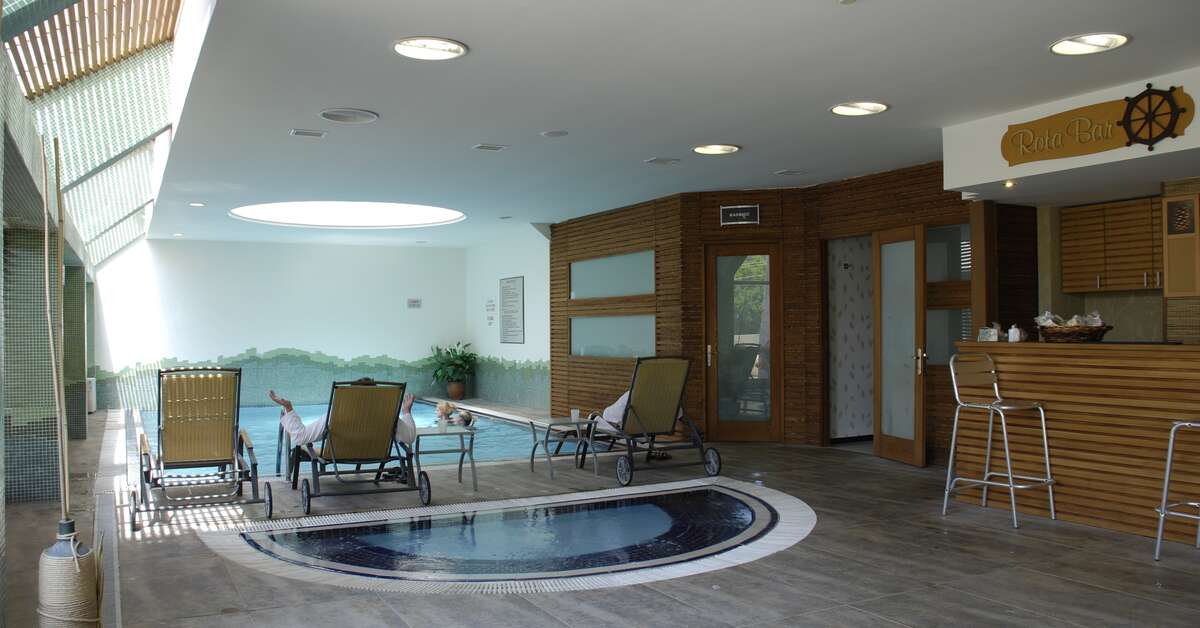 Ein Foto vom Pool im Grand Cettia Hotel