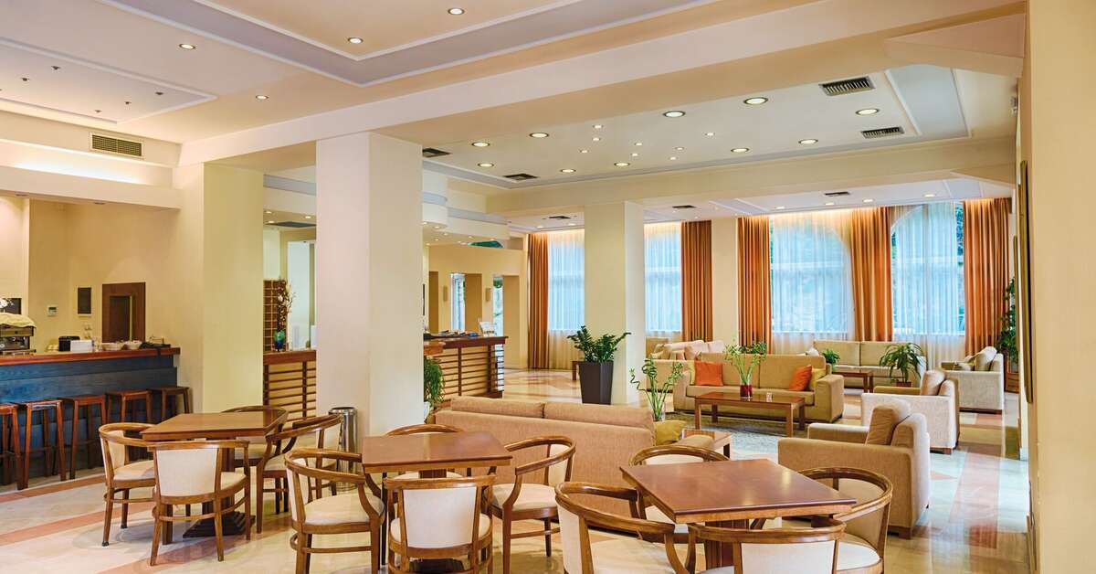 Een foto van het interieur van Corfu Hellinis Hotel