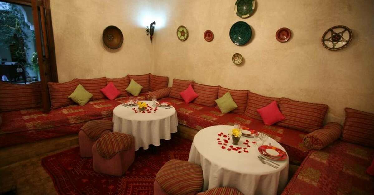 Een foto van het interieur van Riad Alida