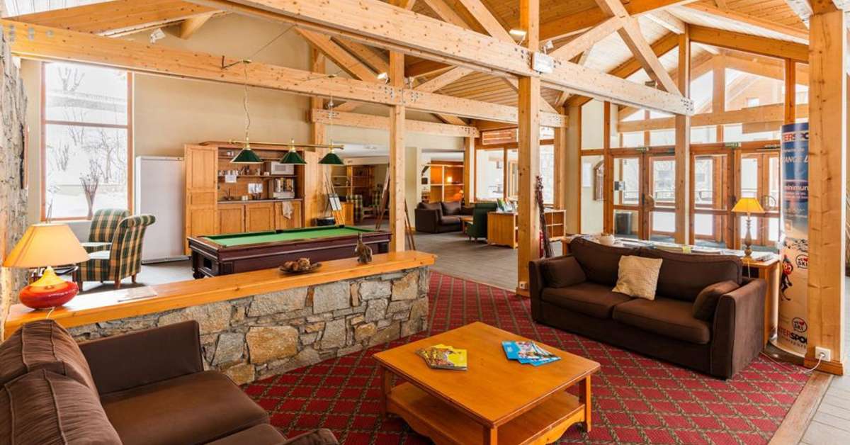 Een foto van het interieur van Les Chalets du Galibier