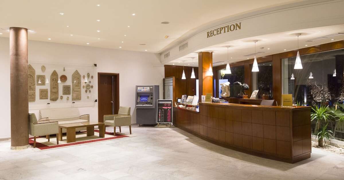 Een foto van het interieur van The Sindbad Hotel