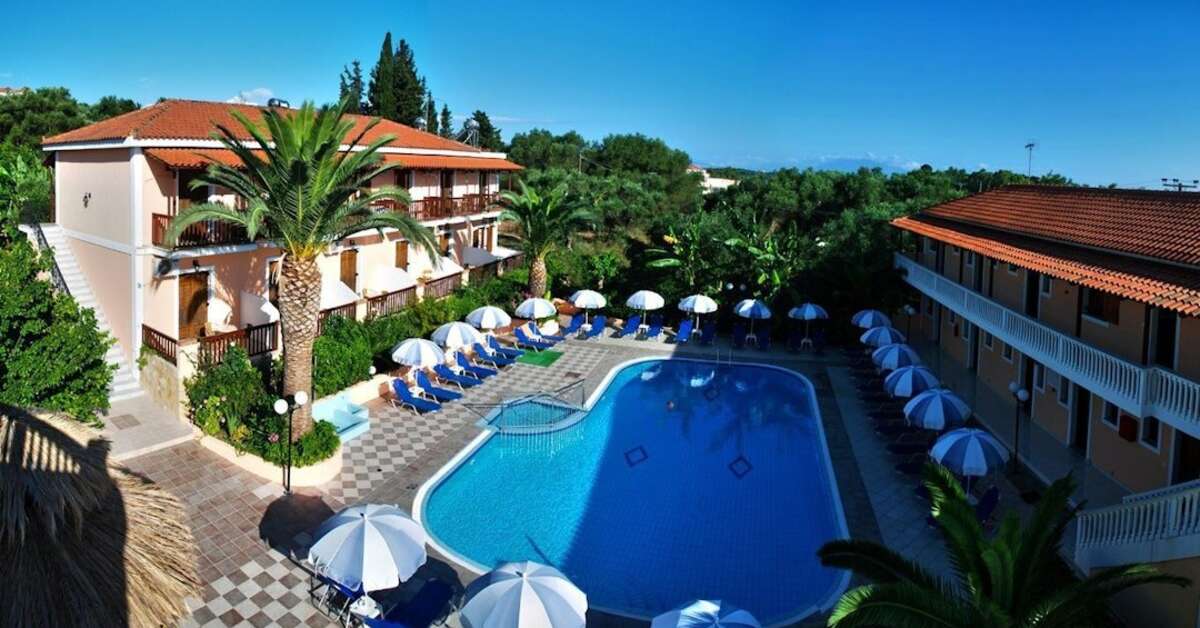 Een foto van een overzicht van Lazaros Hotel