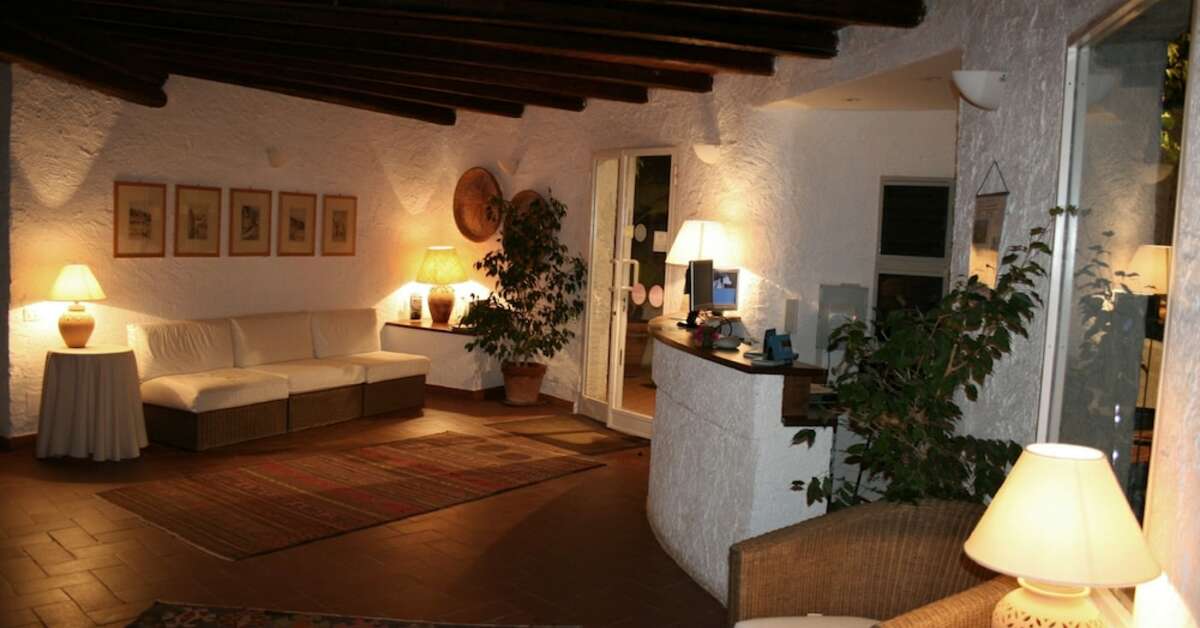 Een foto van het interieur van Hotel Villa Mediterranea