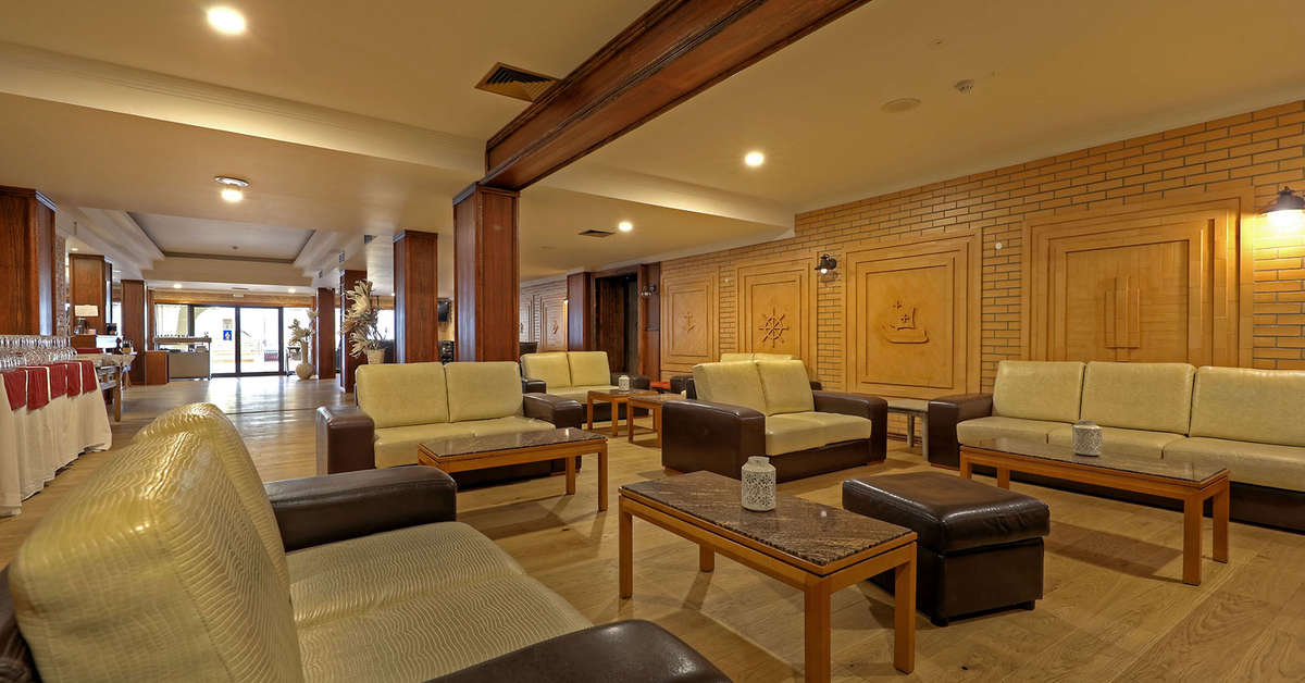 Een foto van het interieur van Paladim & Alagoa Mar Hotels