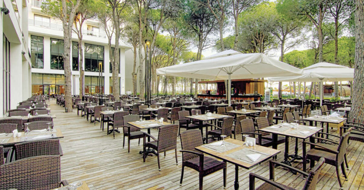 Ein Foto von der Terrasse im Trendy Lara