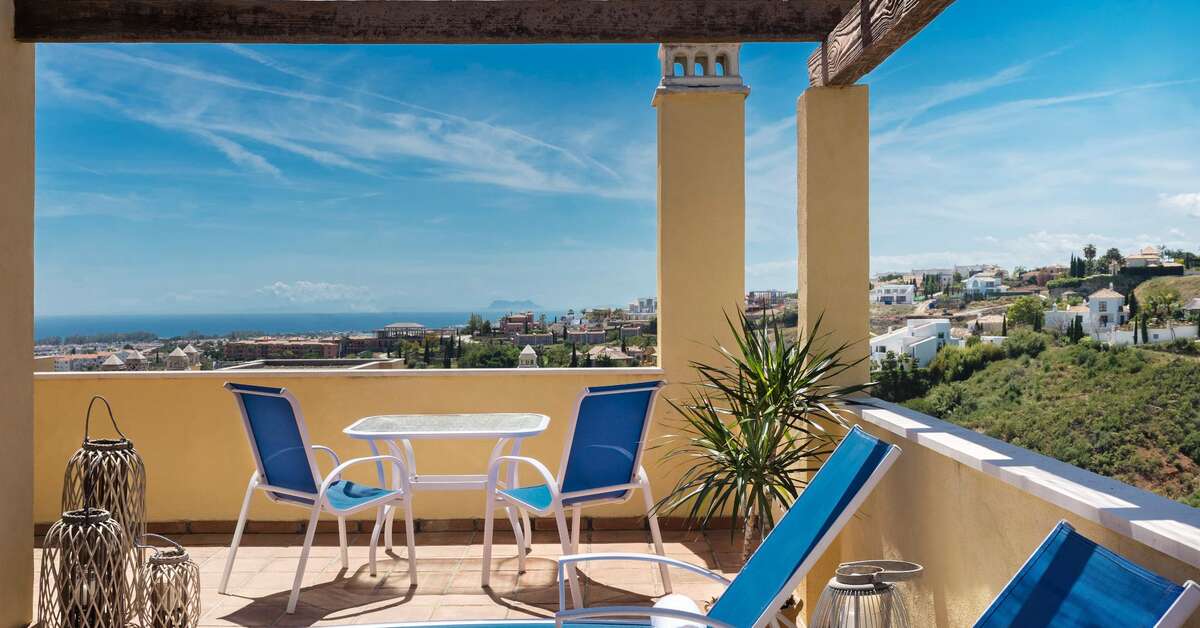 Een foto van het terras bij Colina del Paraiso