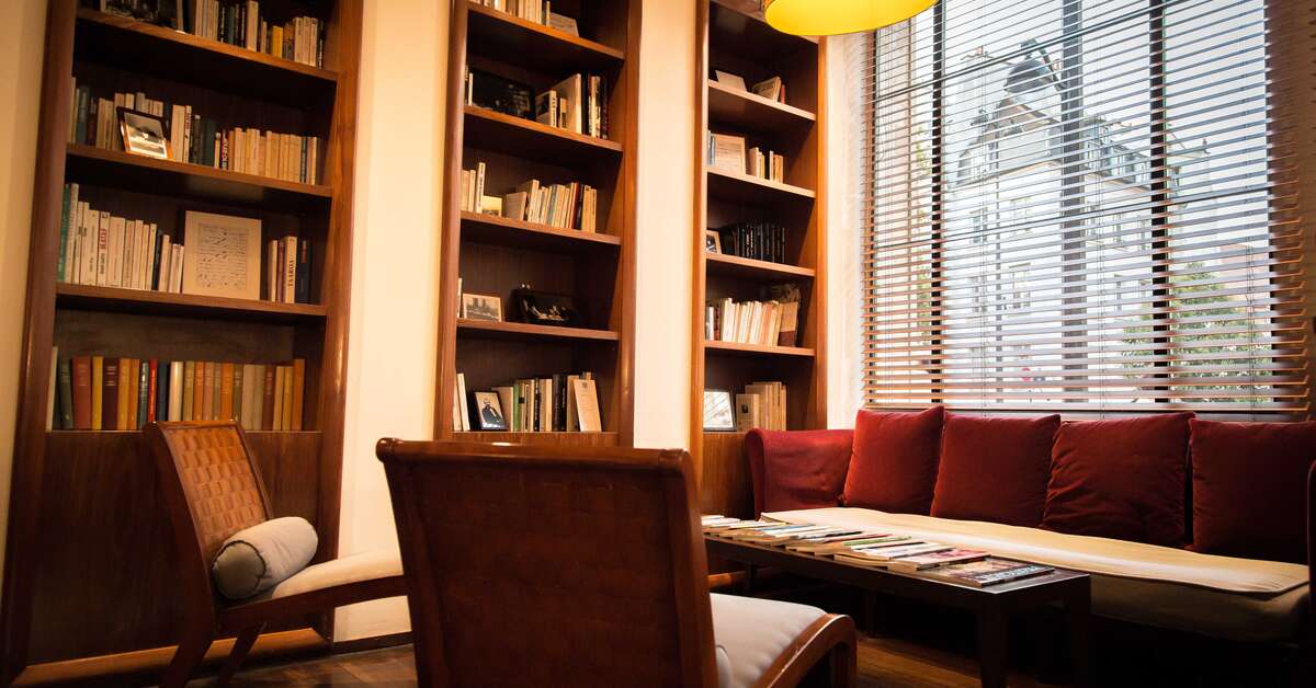 Een foto van het interieur van Hotel Quartier Latin