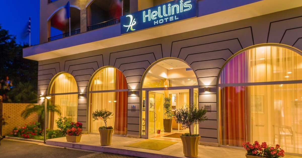 Een foto van de buitenkant van Corfu Hellinis Hotel