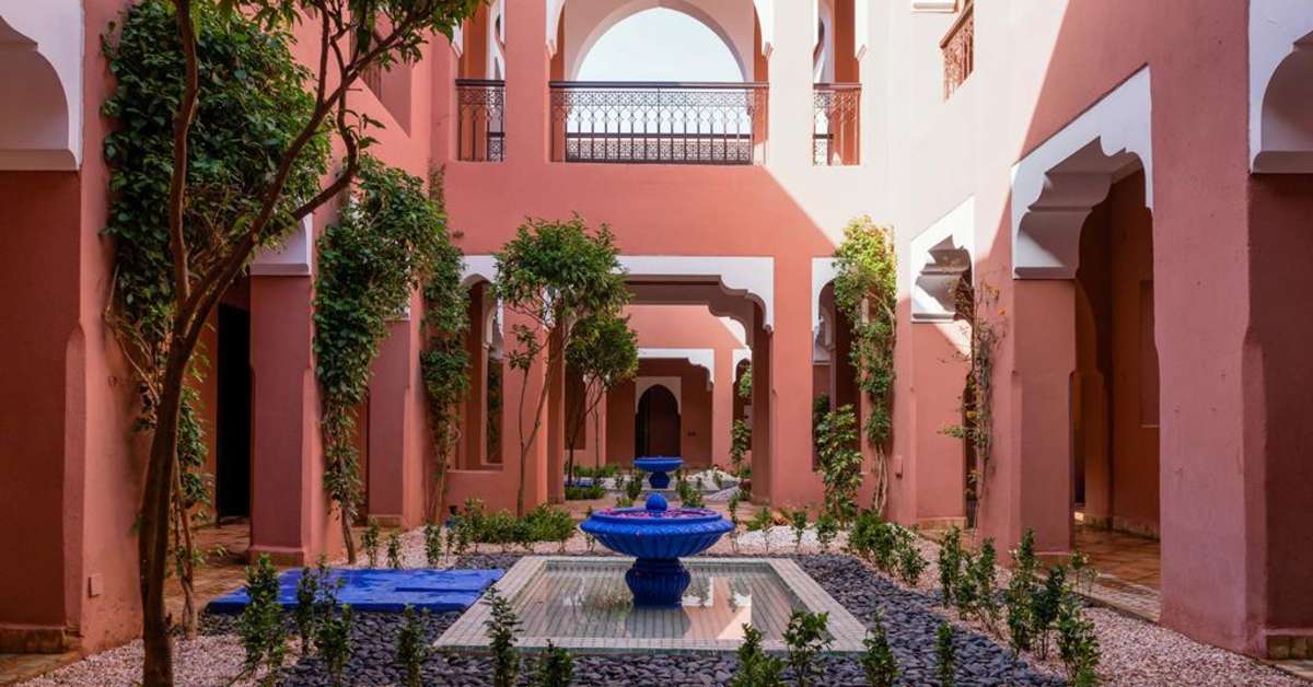 Een foto van de buitenkant van Marrakech Ryads Parc & Spa