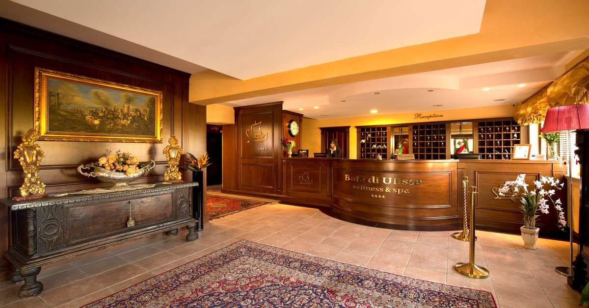 Een foto van het interieur van Baia di Ulisse Wellness & Spa