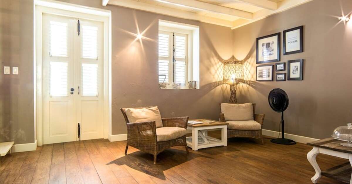 Een foto van het interieur van Pietermaai Boutique Hotel