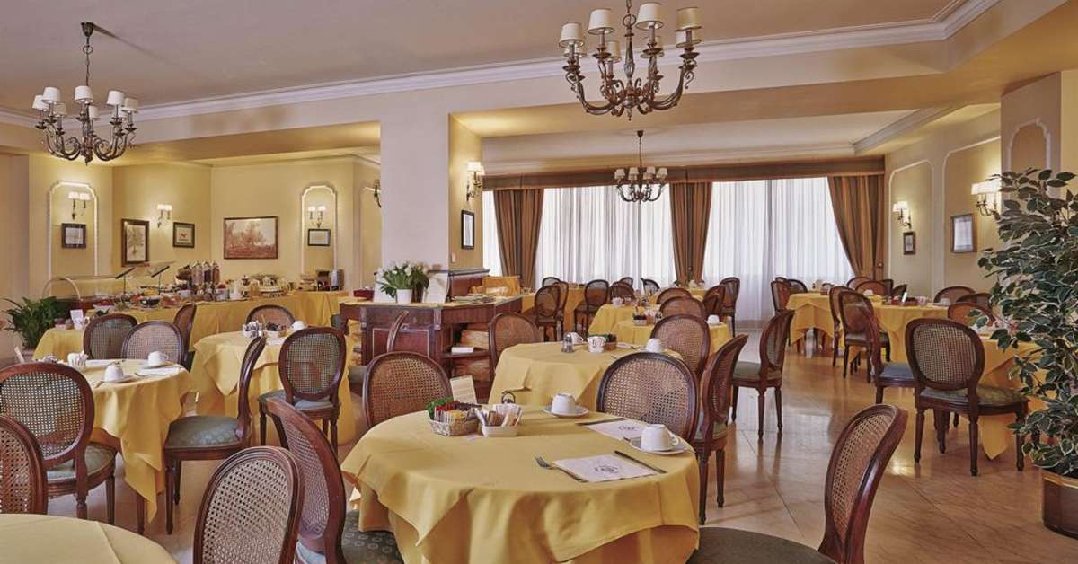 Een foto van de faciliteiten bij Hotel Napoleon Rome
