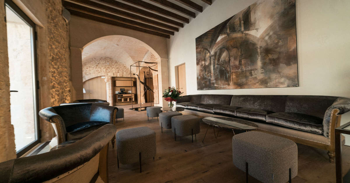 Een foto van het interieur van Sa Creu Nova
